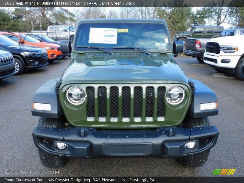 Sarge Green / Black 2021 Jeep Wrangler Unlimited Freedom Edition 4x4