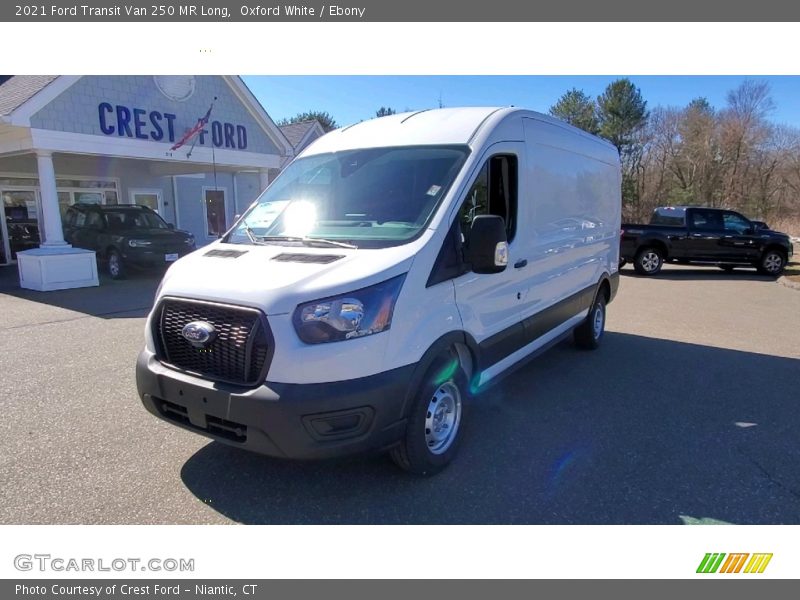 Oxford White / Ebony 2021 Ford Transit Van 250 MR Long