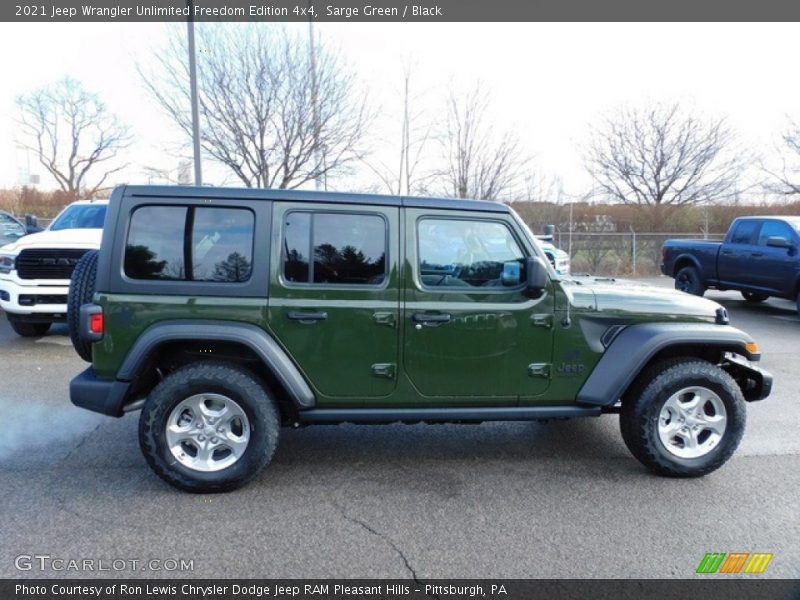 Sarge Green / Black 2021 Jeep Wrangler Unlimited Freedom Edition 4x4