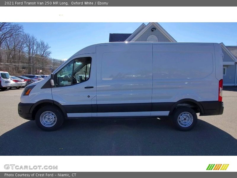 Oxford White / Ebony 2021 Ford Transit Van 250 MR Long