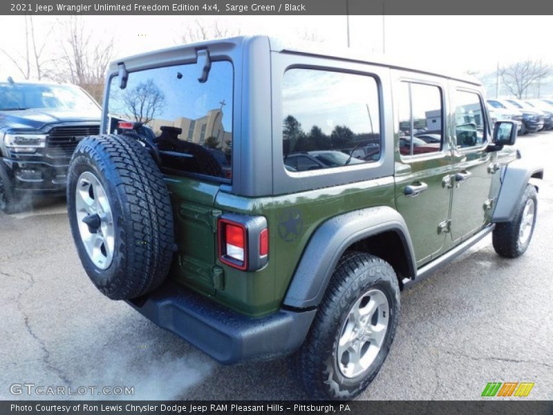 Sarge Green / Black 2021 Jeep Wrangler Unlimited Freedom Edition 4x4