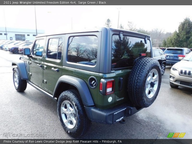 Sarge Green / Black 2021 Jeep Wrangler Unlimited Freedom Edition 4x4