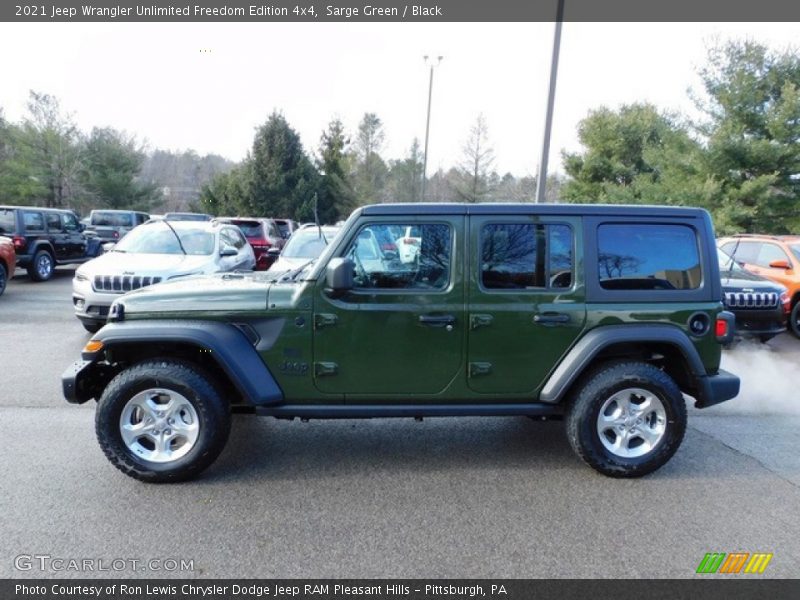 Sarge Green / Black 2021 Jeep Wrangler Unlimited Freedom Edition 4x4