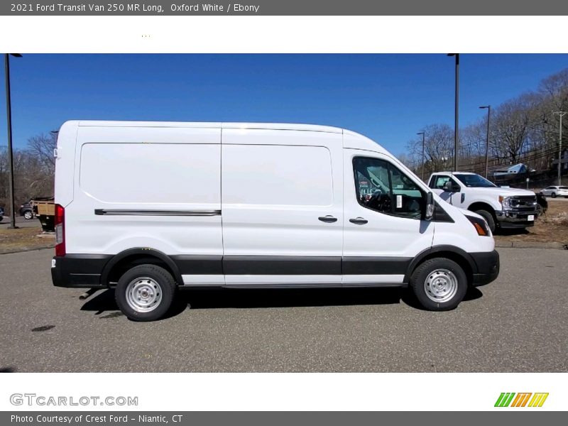 Oxford White / Ebony 2021 Ford Transit Van 250 MR Long
