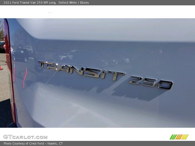 Oxford White / Ebony 2021 Ford Transit Van 250 MR Long
