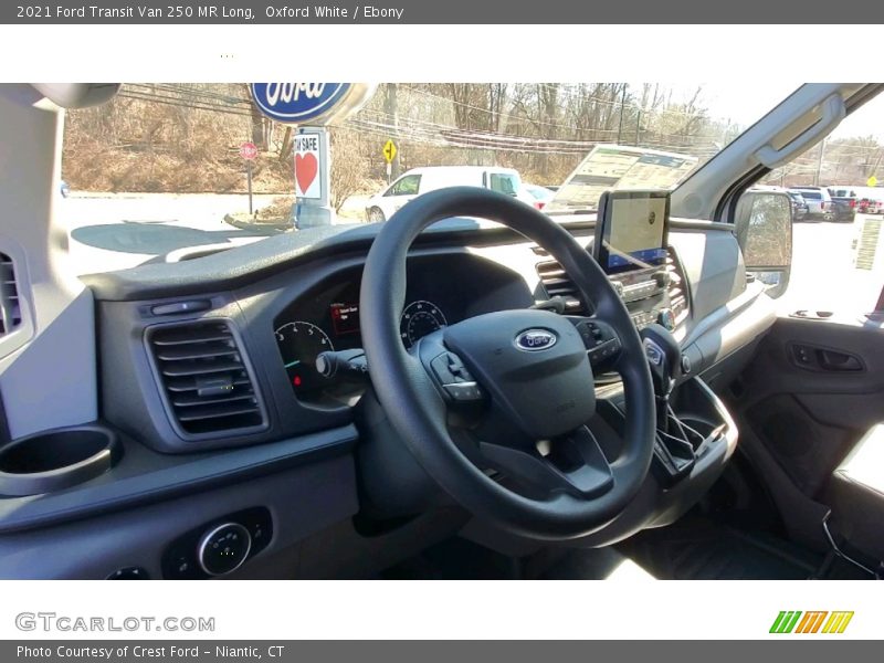 Oxford White / Ebony 2021 Ford Transit Van 250 MR Long