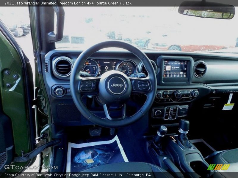 Dashboard of 2021 Wrangler Unlimited Freedom Edition 4x4