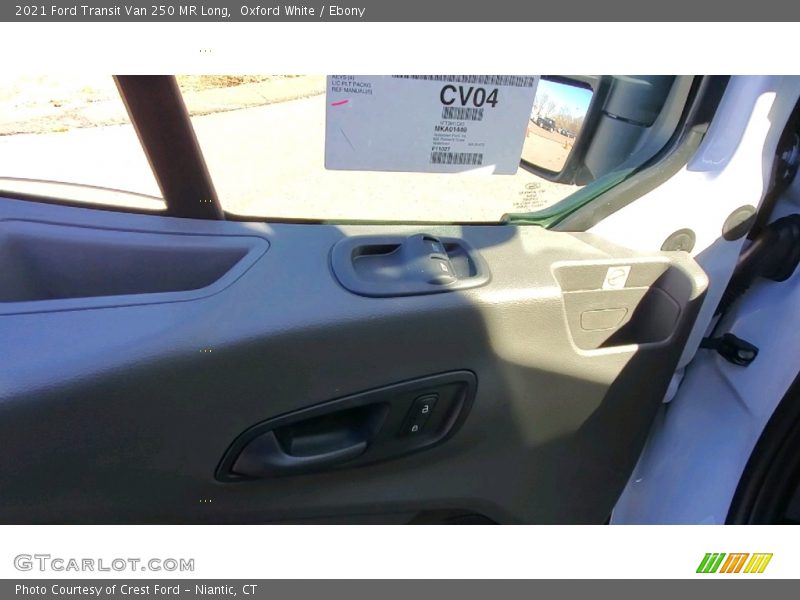 Oxford White / Ebony 2021 Ford Transit Van 250 MR Long
