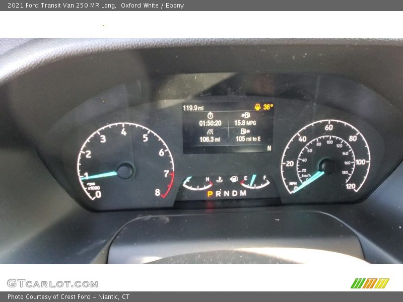 Oxford White / Ebony 2021 Ford Transit Van 250 MR Long