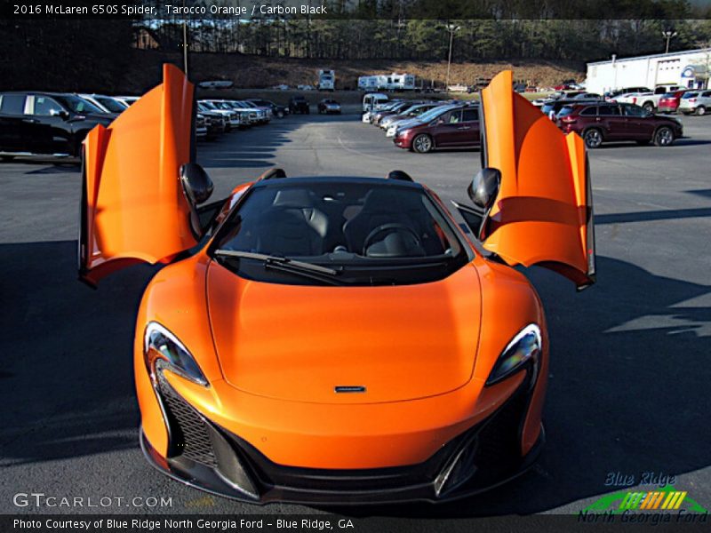 Tarocco Orange / Carbon Black 2016 McLaren 650S Spider