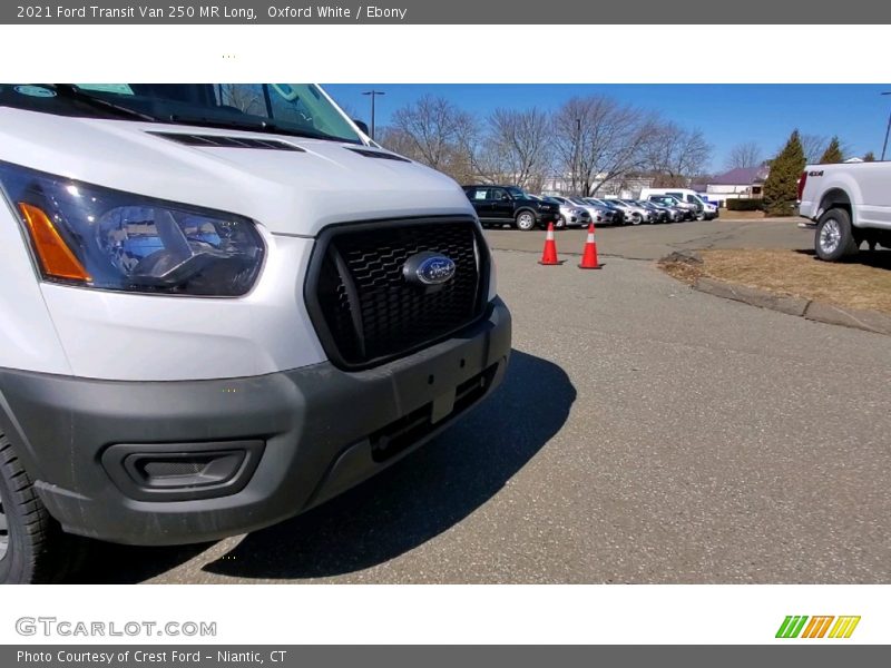 Oxford White / Ebony 2021 Ford Transit Van 250 MR Long