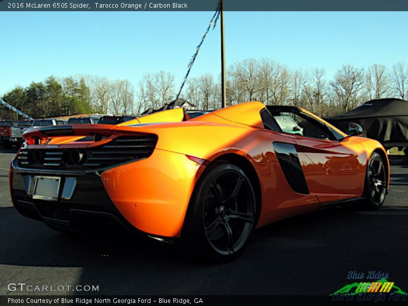 Tarocco Orange / Carbon Black 2016 McLaren 650S Spider