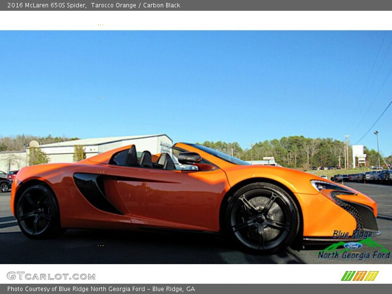 Tarocco Orange / Carbon Black 2016 McLaren 650S Spider