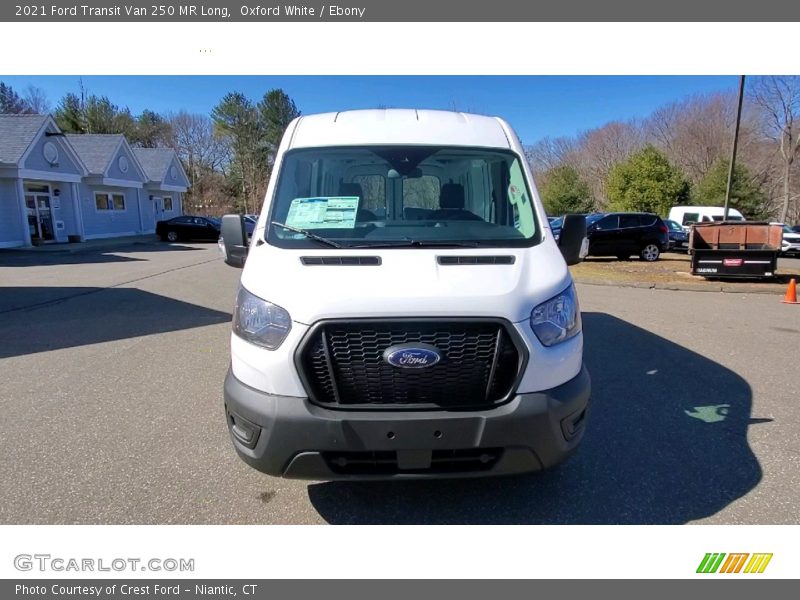Oxford White / Ebony 2021 Ford Transit Van 250 MR Long
