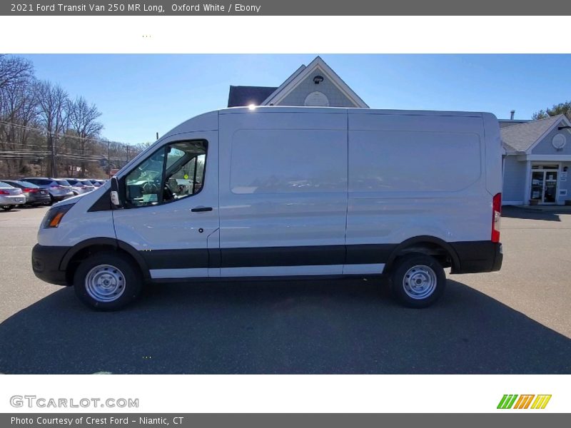 Oxford White / Ebony 2021 Ford Transit Van 250 MR Long