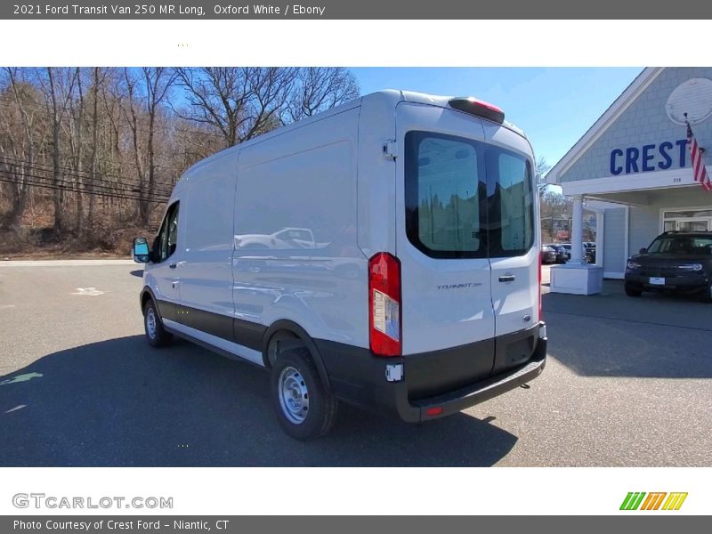 Oxford White / Ebony 2021 Ford Transit Van 250 MR Long