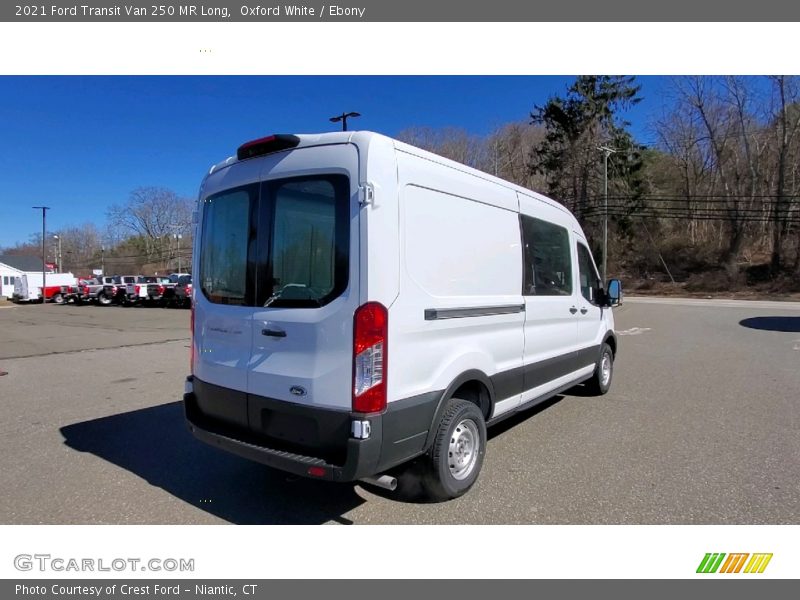 Oxford White / Ebony 2021 Ford Transit Van 250 MR Long