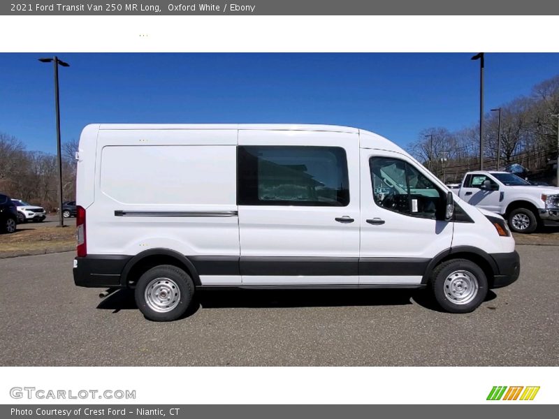 Oxford White / Ebony 2021 Ford Transit Van 250 MR Long