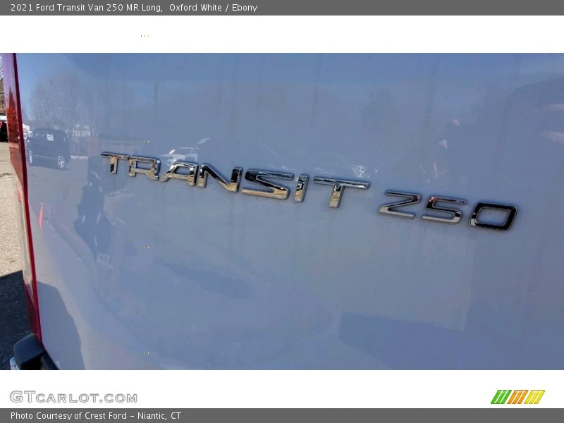 Oxford White / Ebony 2021 Ford Transit Van 250 MR Long