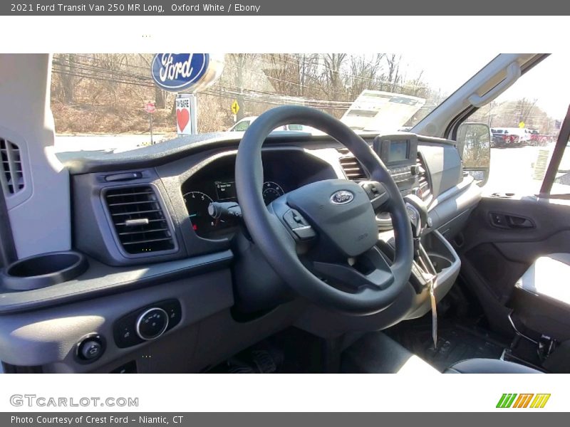 Oxford White / Ebony 2021 Ford Transit Van 250 MR Long