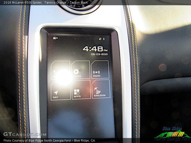 Tarocco Orange / Carbon Black 2016 McLaren 650S Spider