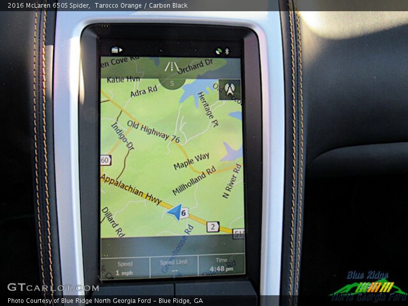 Navigation of 2016 650S Spider