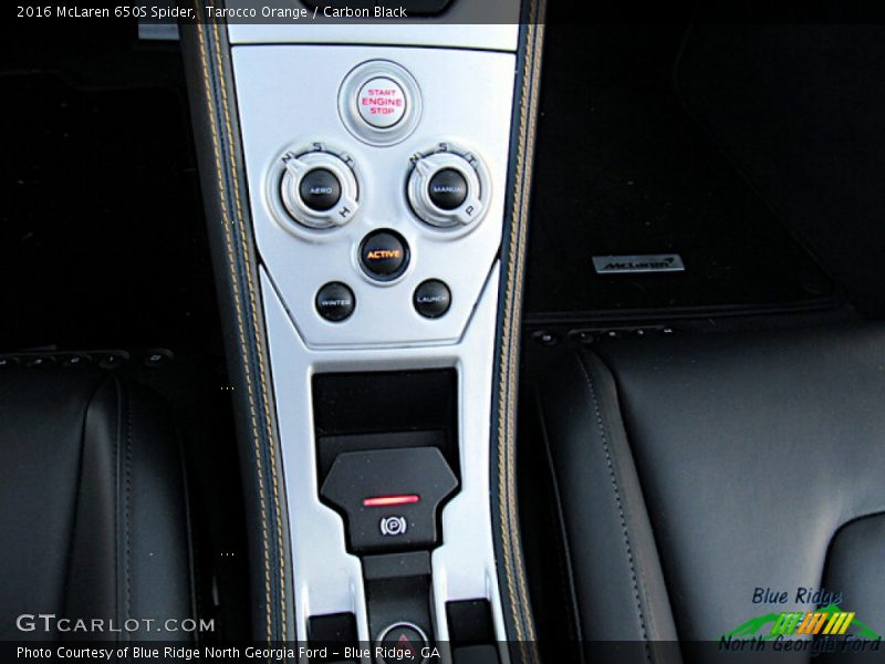Controls of 2016 650S Spider