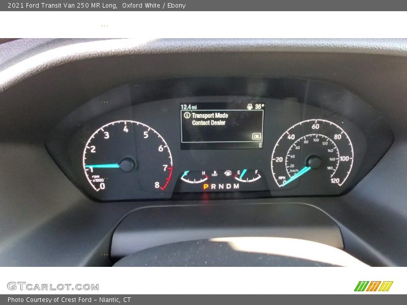 Oxford White / Ebony 2021 Ford Transit Van 250 MR Long