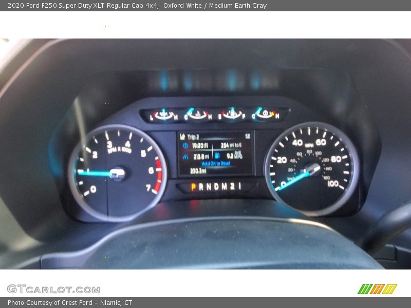 Oxford White / Medium Earth Gray 2020 Ford F250 Super Duty XLT Regular Cab 4x4