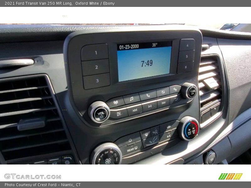Oxford White / Ebony 2021 Ford Transit Van 250 MR Long