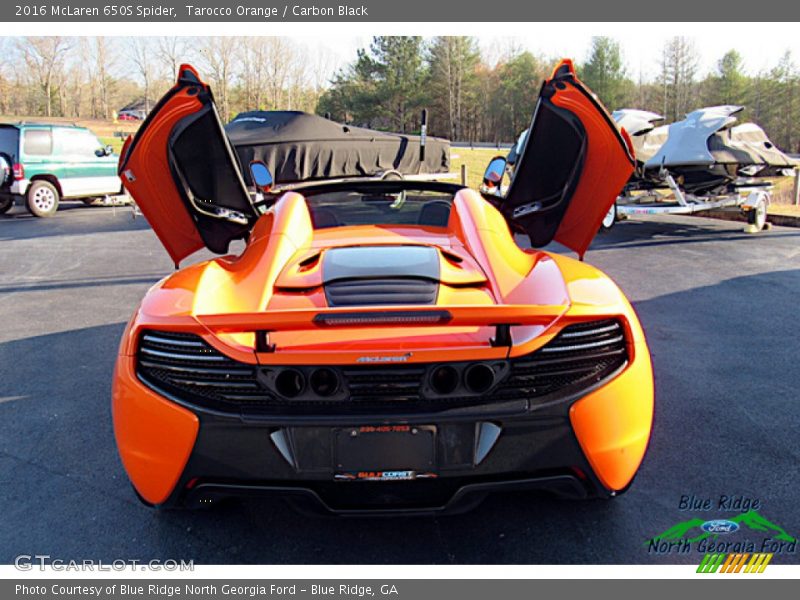 Tarocco Orange / Carbon Black 2016 McLaren 650S Spider