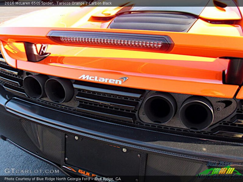 Tarocco Orange / Carbon Black 2016 McLaren 650S Spider
