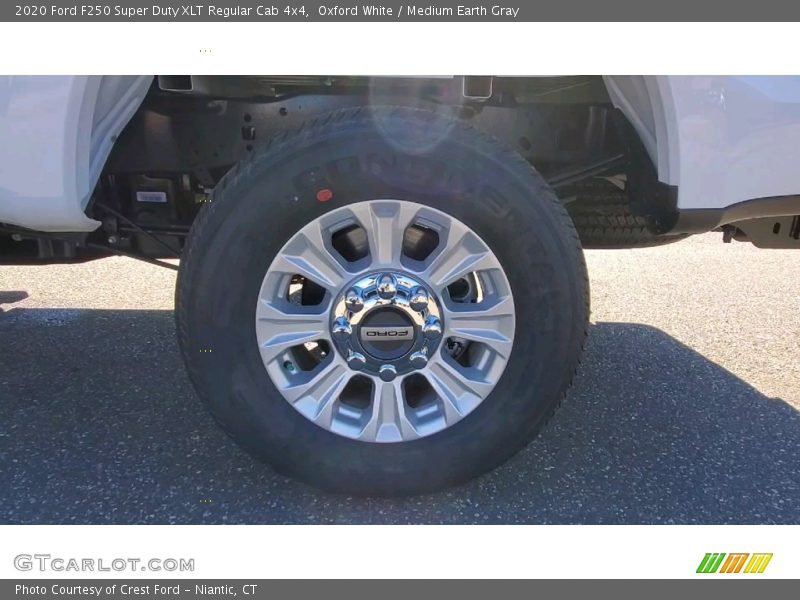 Oxford White / Medium Earth Gray 2020 Ford F250 Super Duty XLT Regular Cab 4x4