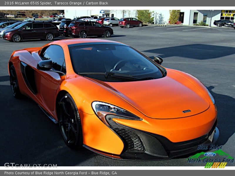 Tarocco Orange / Carbon Black 2016 McLaren 650S Spider