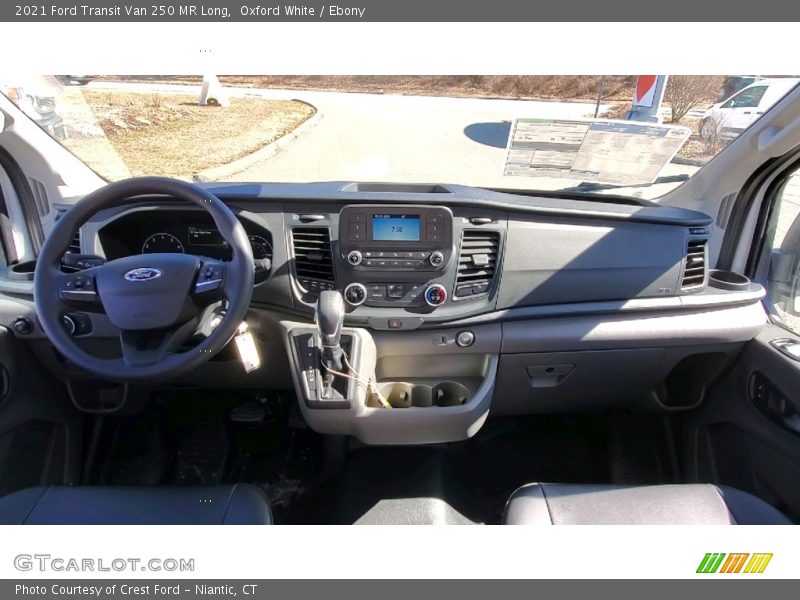 Oxford White / Ebony 2021 Ford Transit Van 250 MR Long