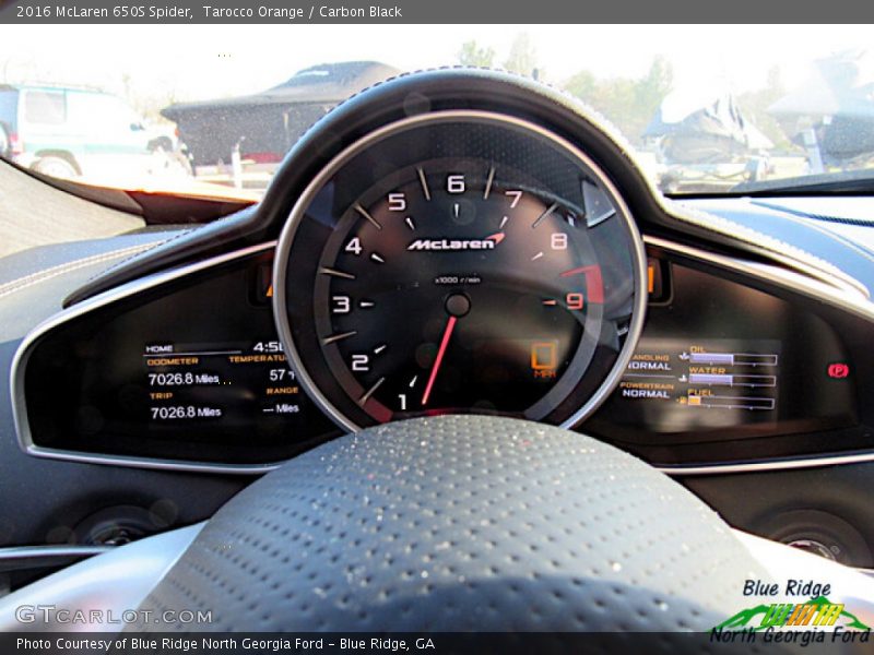 Tarocco Orange / Carbon Black 2016 McLaren 650S Spider