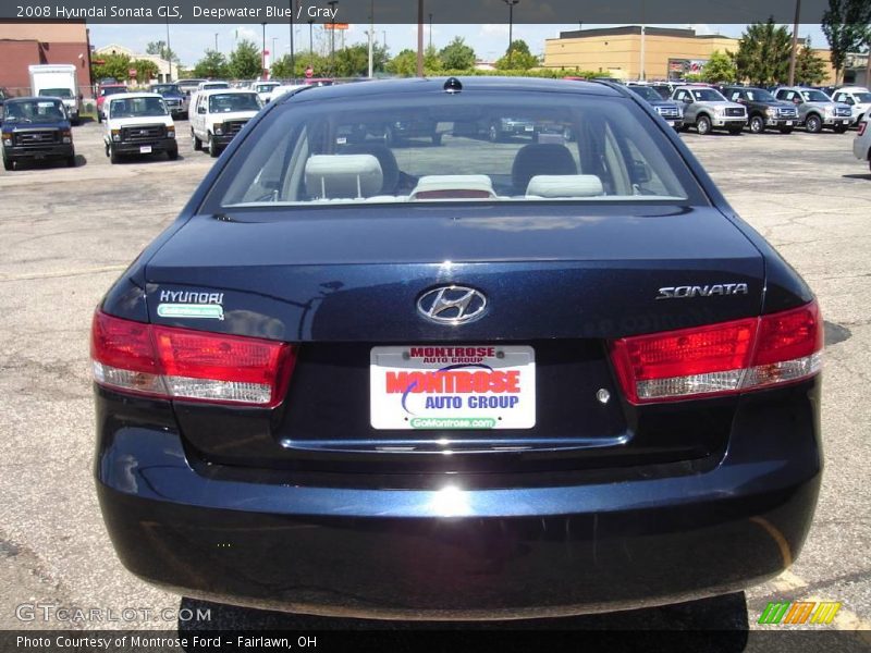 Deepwater Blue / Gray 2008 Hyundai Sonata GLS