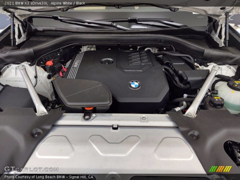 Alpine White / Black 2021 BMW X3 sDrive30i