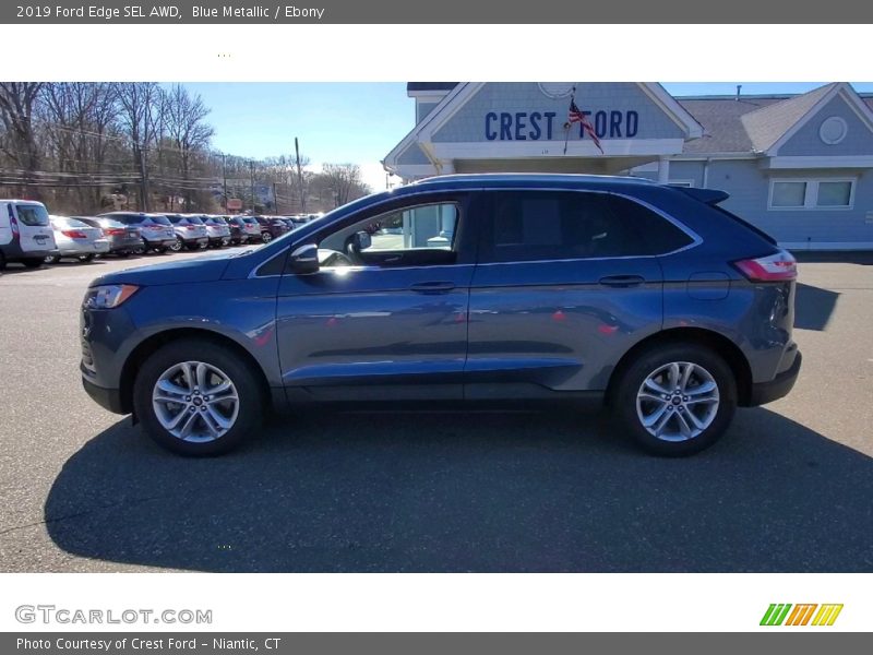 Blue Metallic / Ebony 2019 Ford Edge SEL AWD