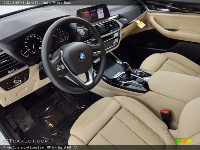 Alpine White / Black 2021 BMW X3 sDrive30i