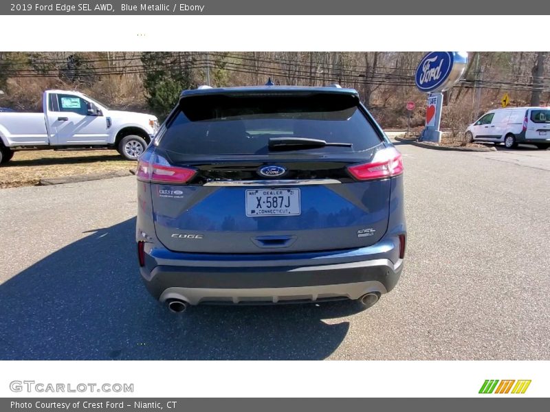 Blue Metallic / Ebony 2019 Ford Edge SEL AWD