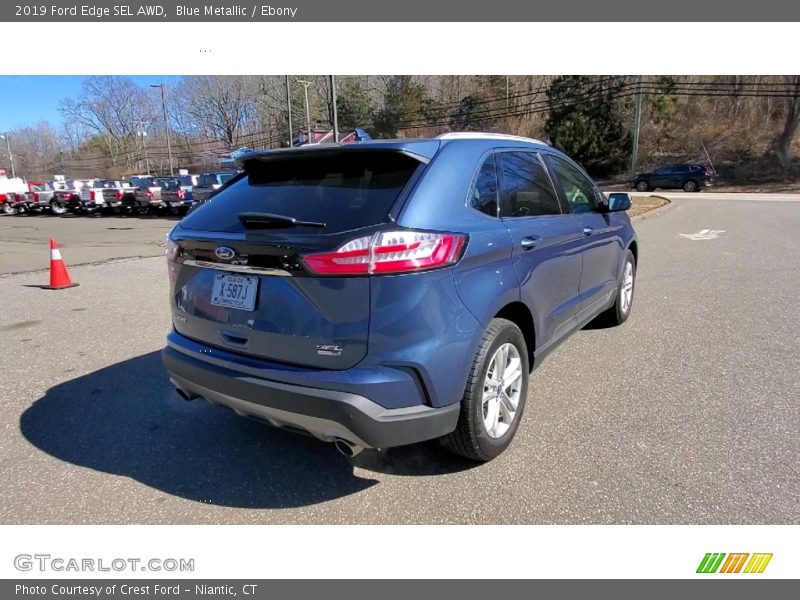Blue Metallic / Ebony 2019 Ford Edge SEL AWD