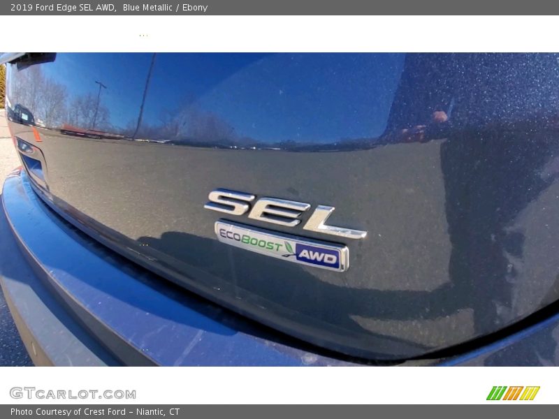 Blue Metallic / Ebony 2019 Ford Edge SEL AWD