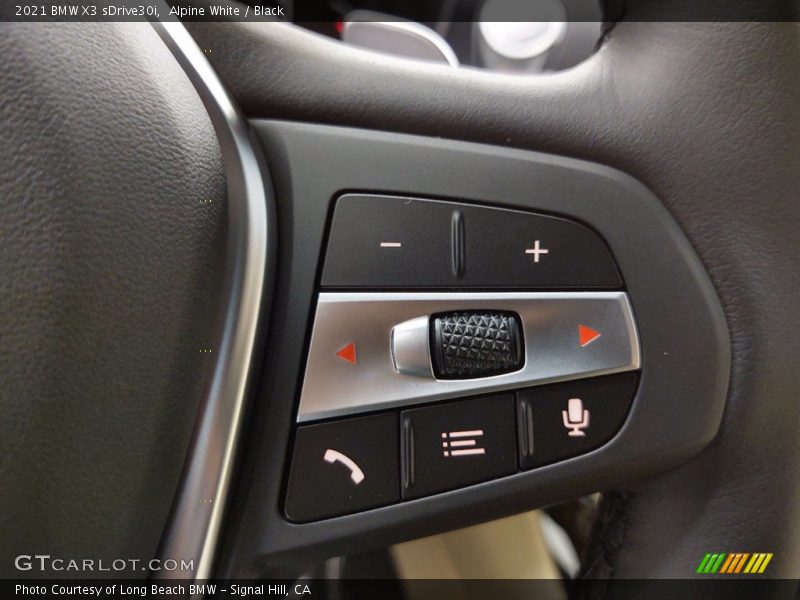 Alpine White / Black 2021 BMW X3 sDrive30i