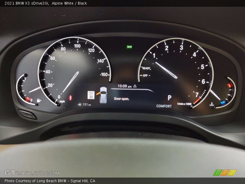 Alpine White / Black 2021 BMW X3 sDrive30i