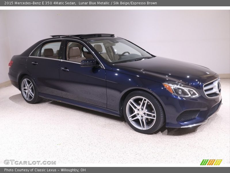 Front 3/4 View of 2015 E 350 4Matic Sedan