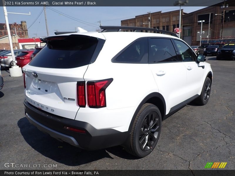 Glacial White Pearl / Black 2021 Kia Sorento SX AWD