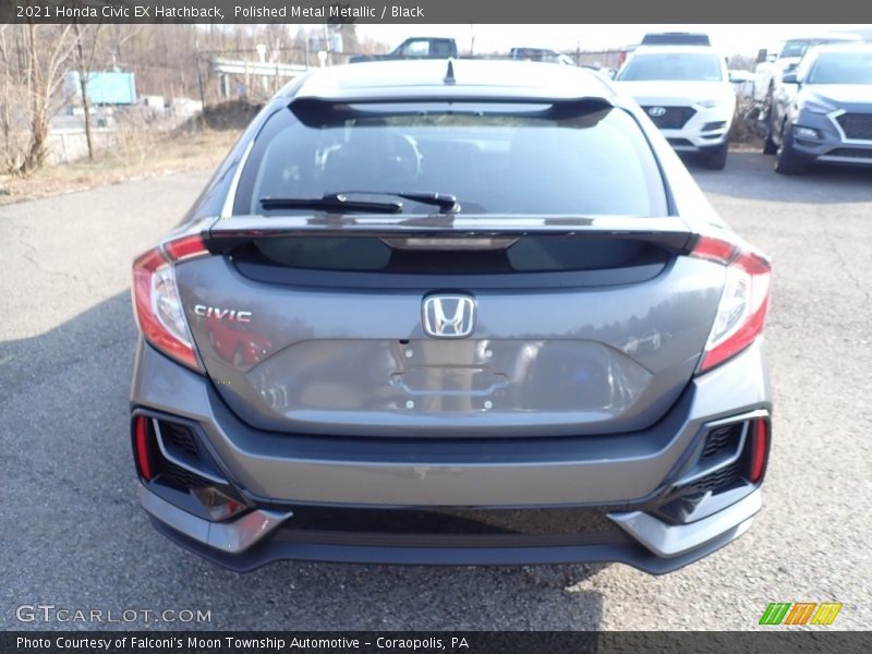 Polished Metal Metallic / Black 2021 Honda Civic EX Hatchback