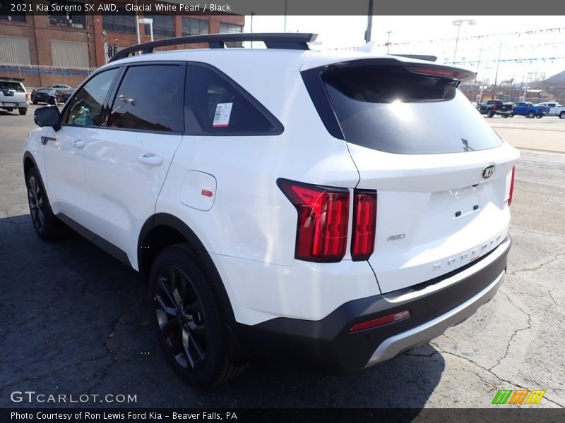 Glacial White Pearl / Black 2021 Kia Sorento SX AWD
