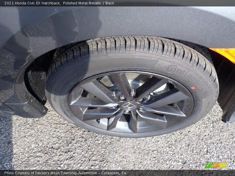 Polished Metal Metallic / Black 2021 Honda Civic EX Hatchback